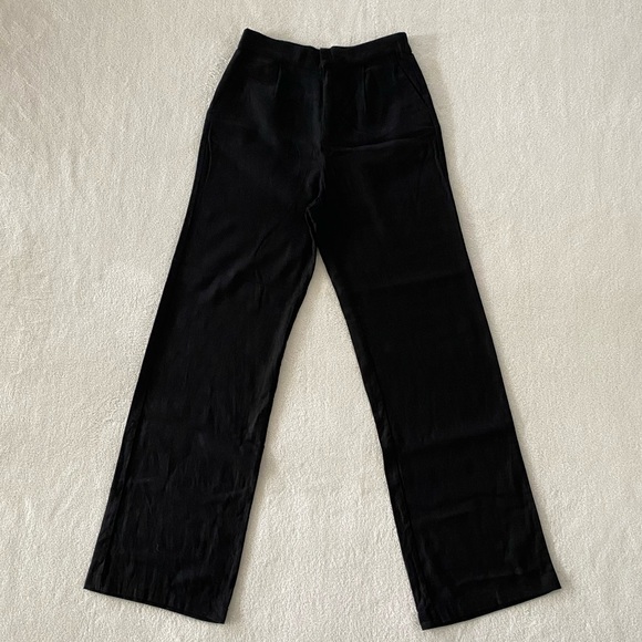 Cookies Clothing Company Pants - Black Linen Blend Trousers
